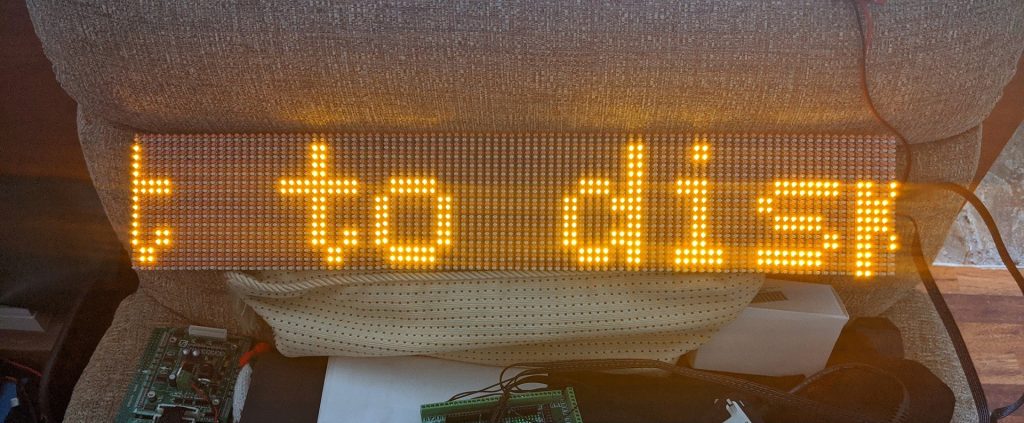 A scrolling message display using 3x 16×32 LED matrix modules – Adrian ...