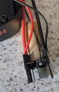 Wiring on battery terminal connector