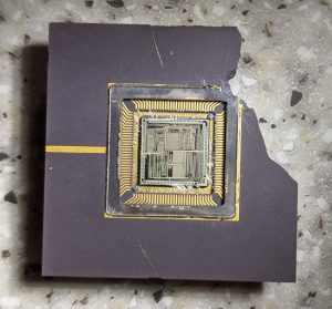 This came from an old Wang computer and was one of two chips from the CPU board. The other chip got destroyed.