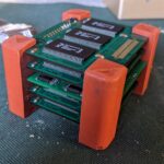 Cockpit voice recorder data storage boards